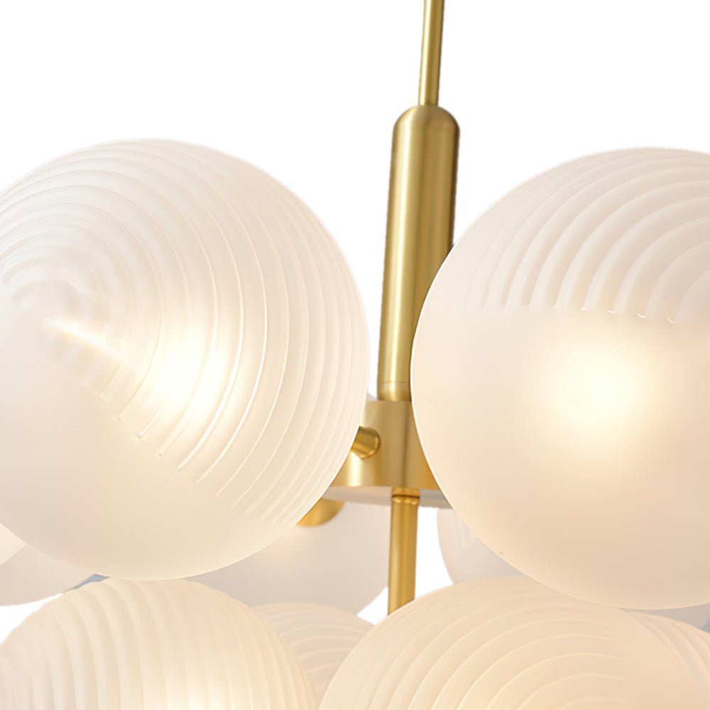 5/13 - Light Modern Bubble Cluster Grape Chandelier - LightfixturesUAE