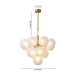 5/13 - Light Modern Bubble Cluster Grape Chandelier - LightfixturesUAE