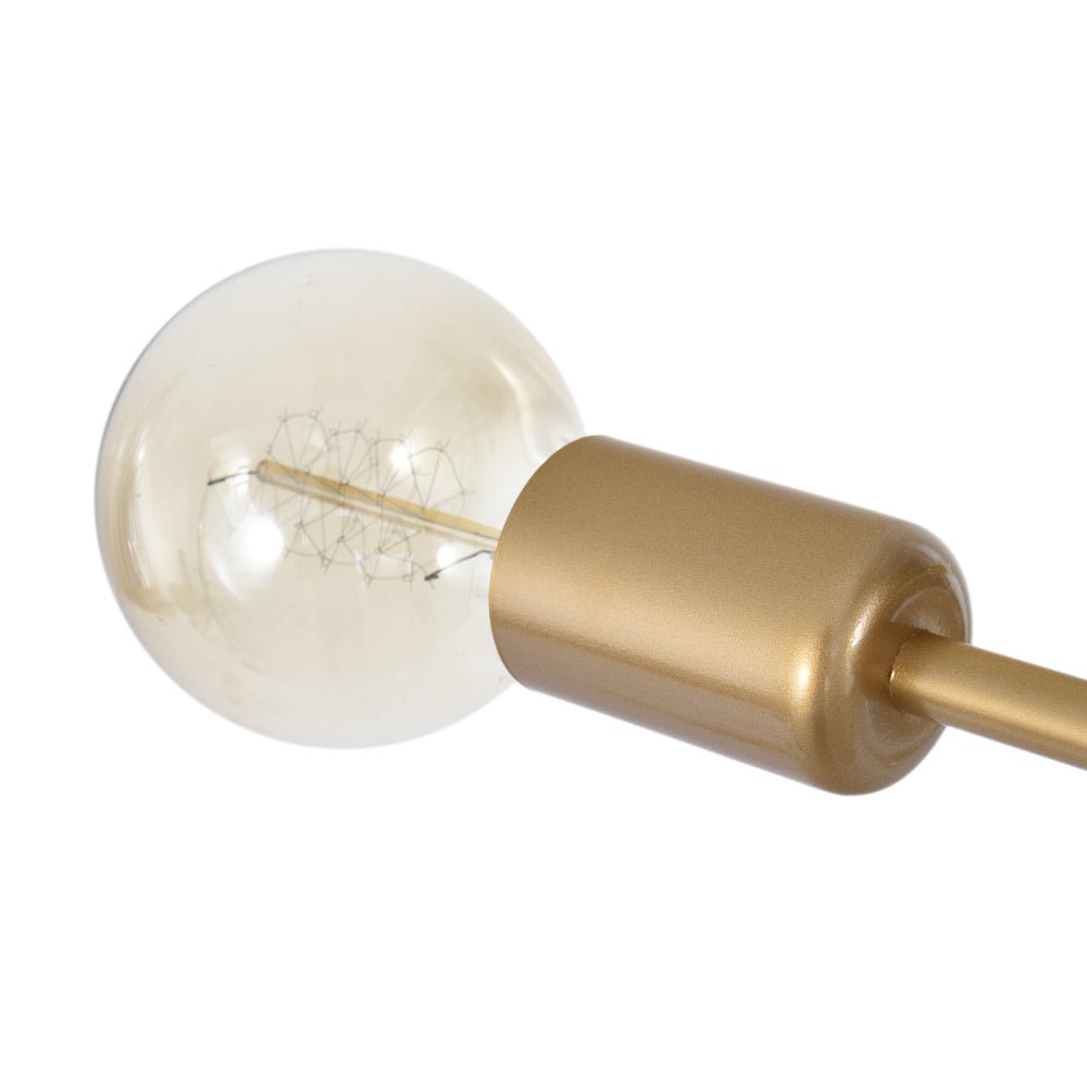 6 - Light Brass Sputnik Semi Flush Mount - LightfixturesUAE