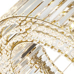 6 - Light Contemporary Round Crystal Drum Chandelier - LightfixturesUAE
