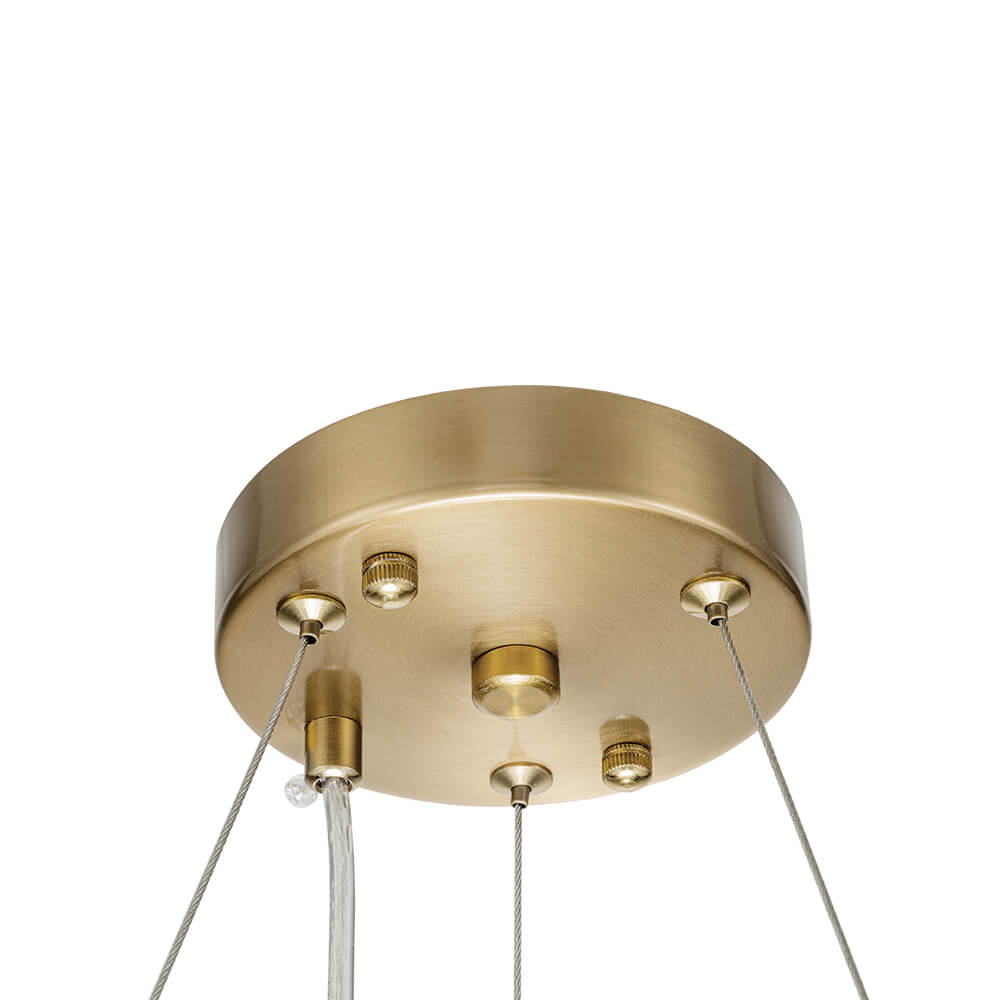 6 - Light Contemporary Round Crystal Drum Chandelier - LightfixturesUAE