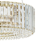 6 - Light Contemporary Round Crystal Drum Chandelier - LightfixturesUAE