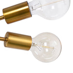 6 - Light Mid - century Brass Sputnik Chandelier - LightfixturesUAE