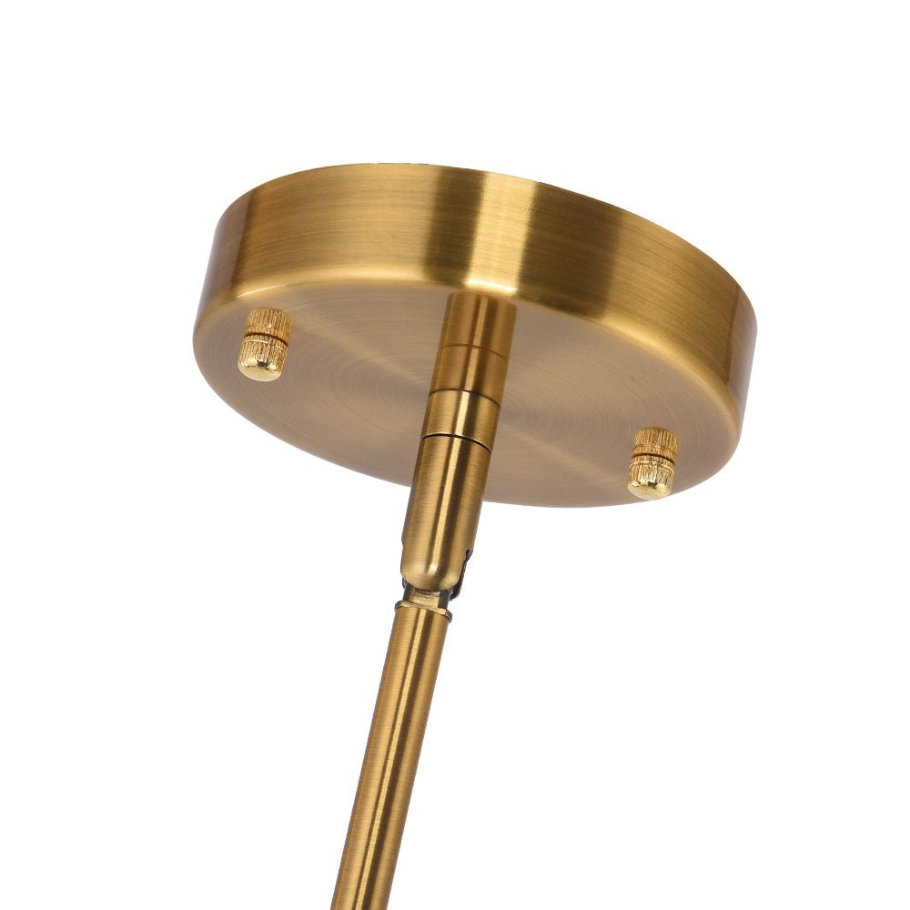 6 - Light Mid - century Brass Sputnik Chandelier - LightfixturesUAE