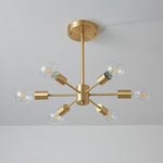 6 - Light Mid - Century Modern Sputnik Chandelier - LightfixturesUAE