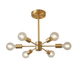 6 - Light Mid - Century Modern Sputnik Chandelier - LightfixturesUAE