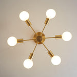 6 - Light Mid - Century Modern Sputnik Chandelier - LightfixturesUAE