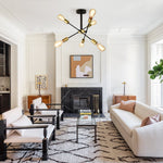 6 - Light Mid - Century Modern Sputnik Light Chandelier - LightfixturesUAE