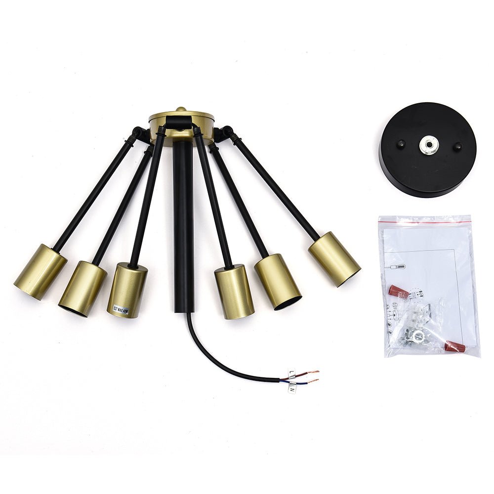 6 - Light Mid - Century Modern Sputnik Light Chandelier - LightfixturesUAE