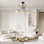 6 - Light Mid - Century Modern Sputnik Light Chandelier - LightfixturesUAE
