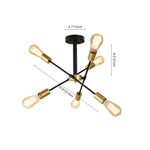 6 - Light Mid - Century Modern Sputnik Light Chandelier - LightfixturesUAE