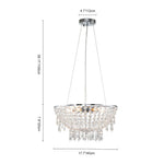 6 - Light Modern Bowl Crystal Pendant Lighting - LightfixturesUAE