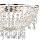 6 - Light Modern Bowl Crystal Pendant Lighting - LightfixturesUAE