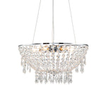 6 - Light Modern Bowl Crystal Pendant Lighting - LightfixturesUAE