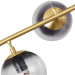 6 - Light Modern Vertical Linear Glass Chandelier - LightfixturesUAE