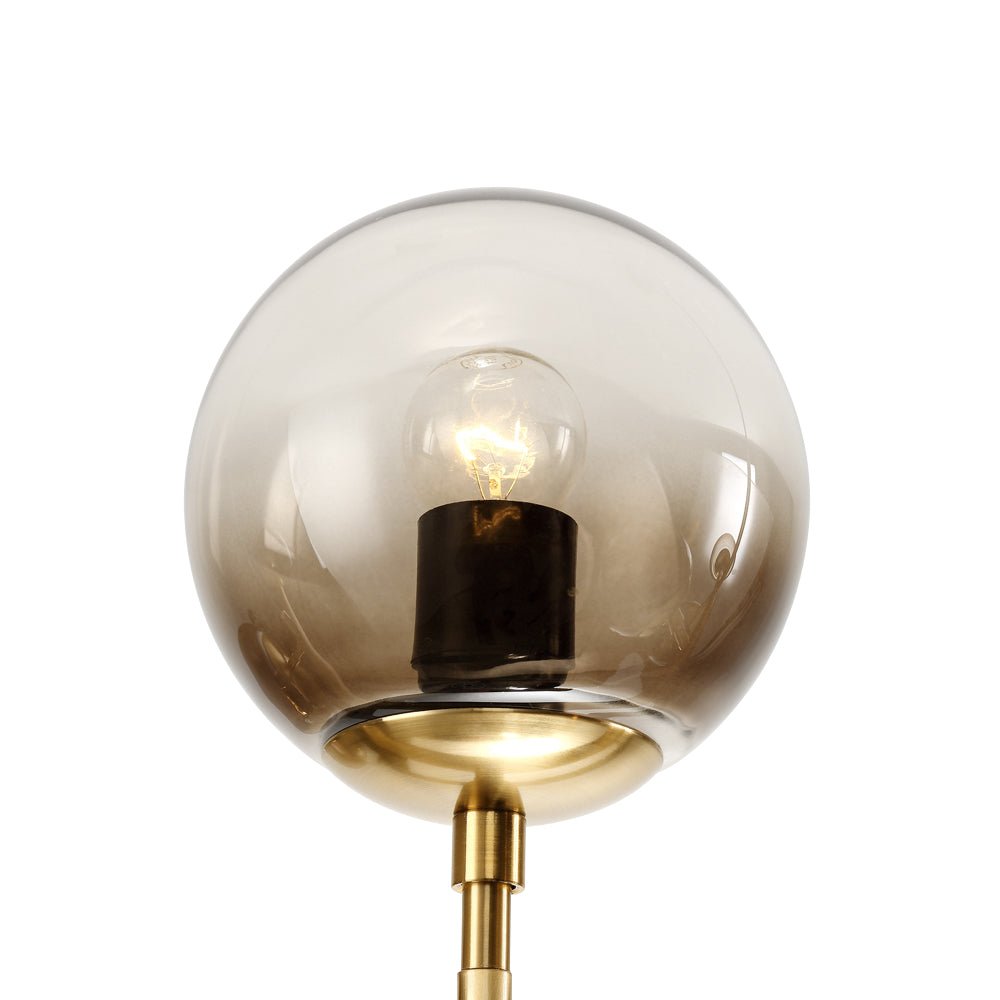 6 - Light Modern Vertical Linear Glass Chandelier - LightfixturesUAE