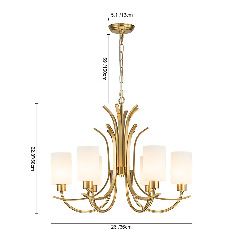 6 - Light Sputnik Arms Empire Chandelier - LightfixturesUAE