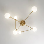 6 - Light Sputnik Cross Arm Semi Flush Mount Ceiling Light - LightfixturesUAE