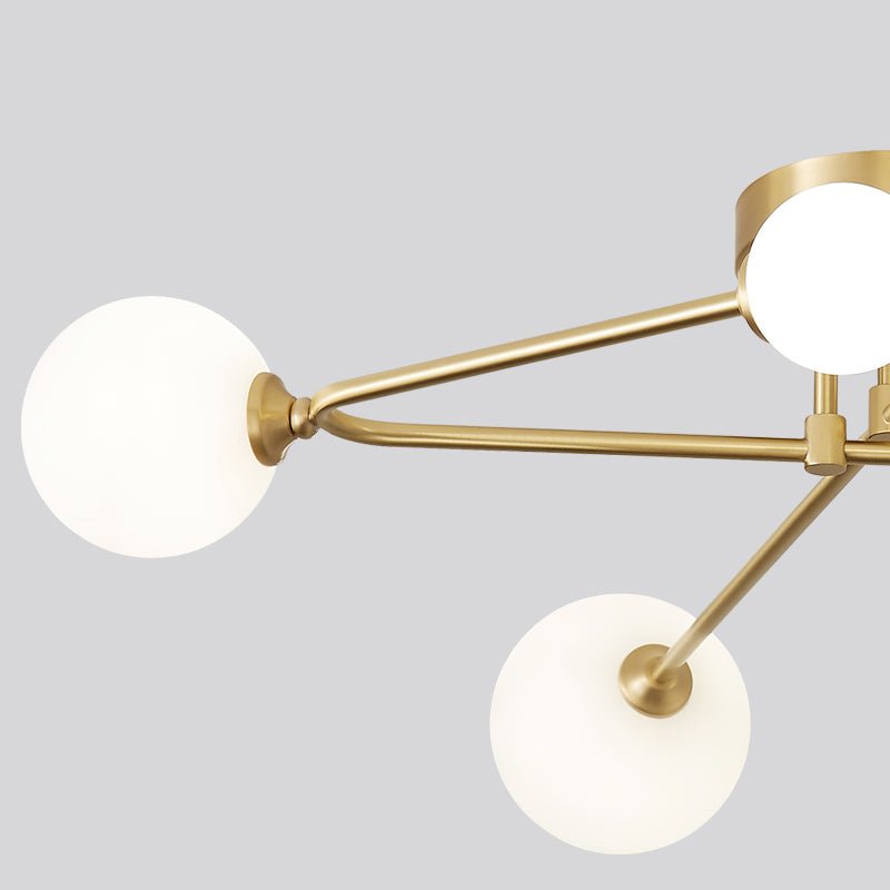 6 - Light Sputnik Cross Arm Semi Flush Mount Ceiling Light - LightfixturesUAE