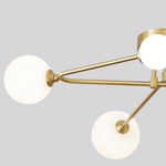 6 - Light Sputnik Cross Arm Semi Flush Mount Ceiling Light - LightfixturesUAE