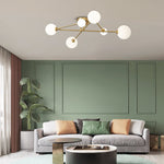 6 - Light Sputnik Cross Arm Semi Flush Mount Ceiling Light - LightfixturesUAE