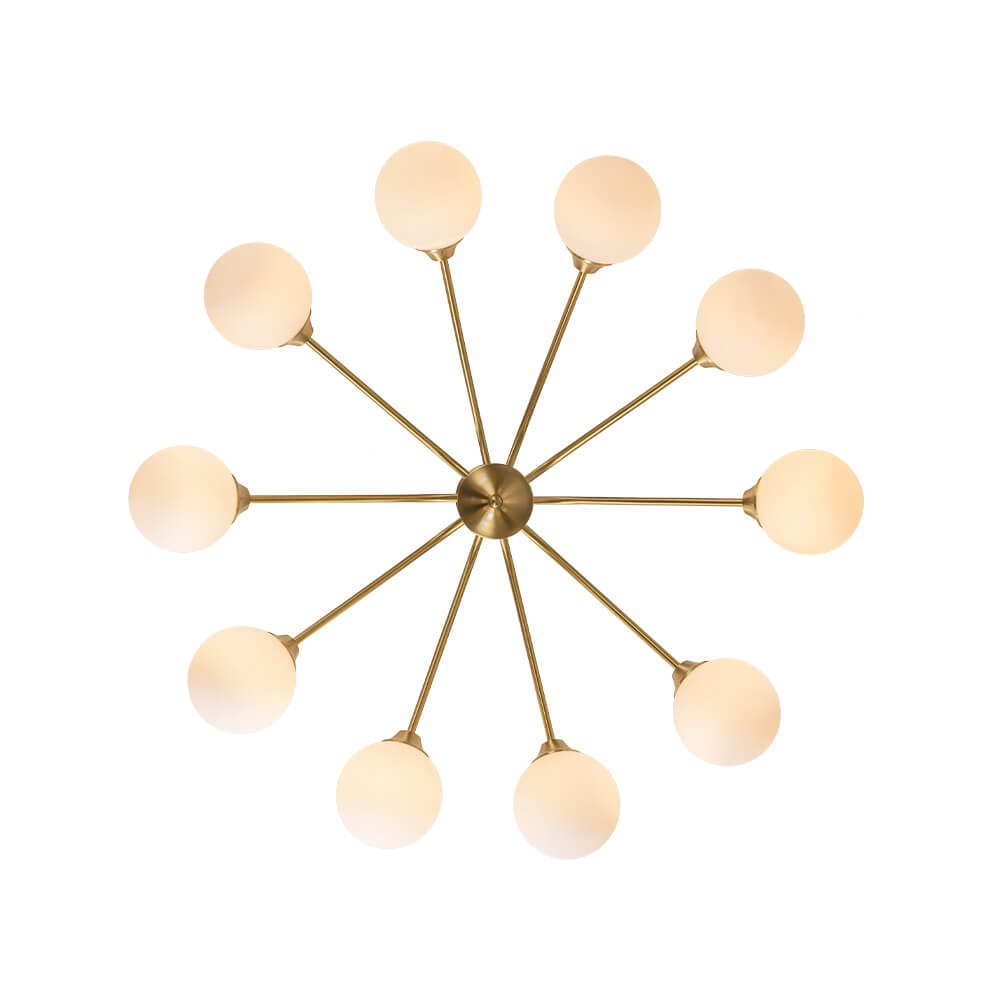 6/10 - Light Modern Glass Globe Bubble Chandelier - LightfixturesUAE
