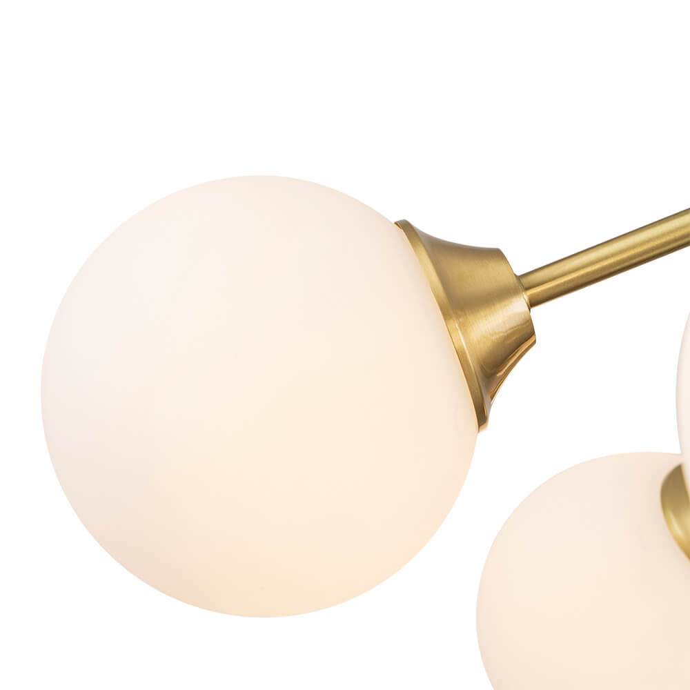 6/10 - Light Modern Glass Globe Bubble Chandelier - LightfixturesUAE