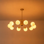 6/10 - Light Modern Glass Globe Bubble Chandelier - LightfixturesUAE