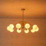 6/10 - Light Modern Glass Globe Bubble Chandelier - LightfixturesUAE