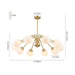 6/10 - Light Modern Glass Globe Bubble Chandelier - LightfixturesUAE