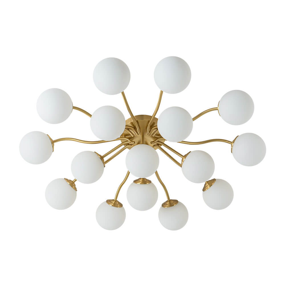6/11/16 - Light Mid - Century Modern Glass Sputnik Ceiling Light - LightfixturesUAE