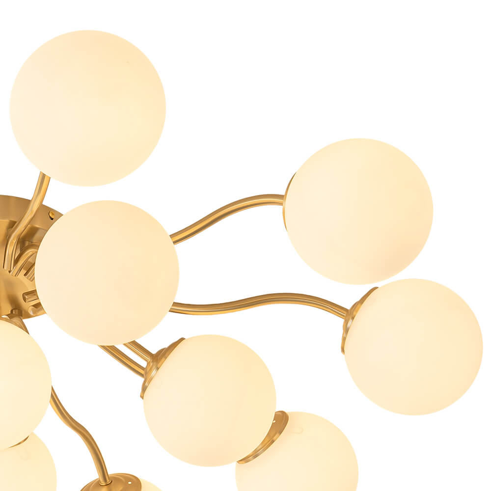 6/11/16 - Light Mid - Century Modern Glass Sputnik Ceiling Light - LightfixturesUAE