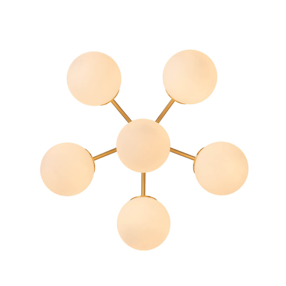 6/11/16 - Light Mid - Century Modern Glass Sputnik Ceiling Light - LightfixturesUAE