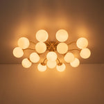 6/11/16 - Light Mid - Century Modern Glass Sputnik Ceiling Light - LightfixturesUAE