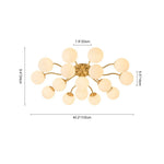6/11/16 - Light Mid - Century Modern Glass Sputnik Ceiling Light - LightfixturesUAE