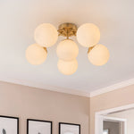 6/11/16 - Light Mid - Century Modern Glass Sputnik Ceiling Light - LightfixturesUAE