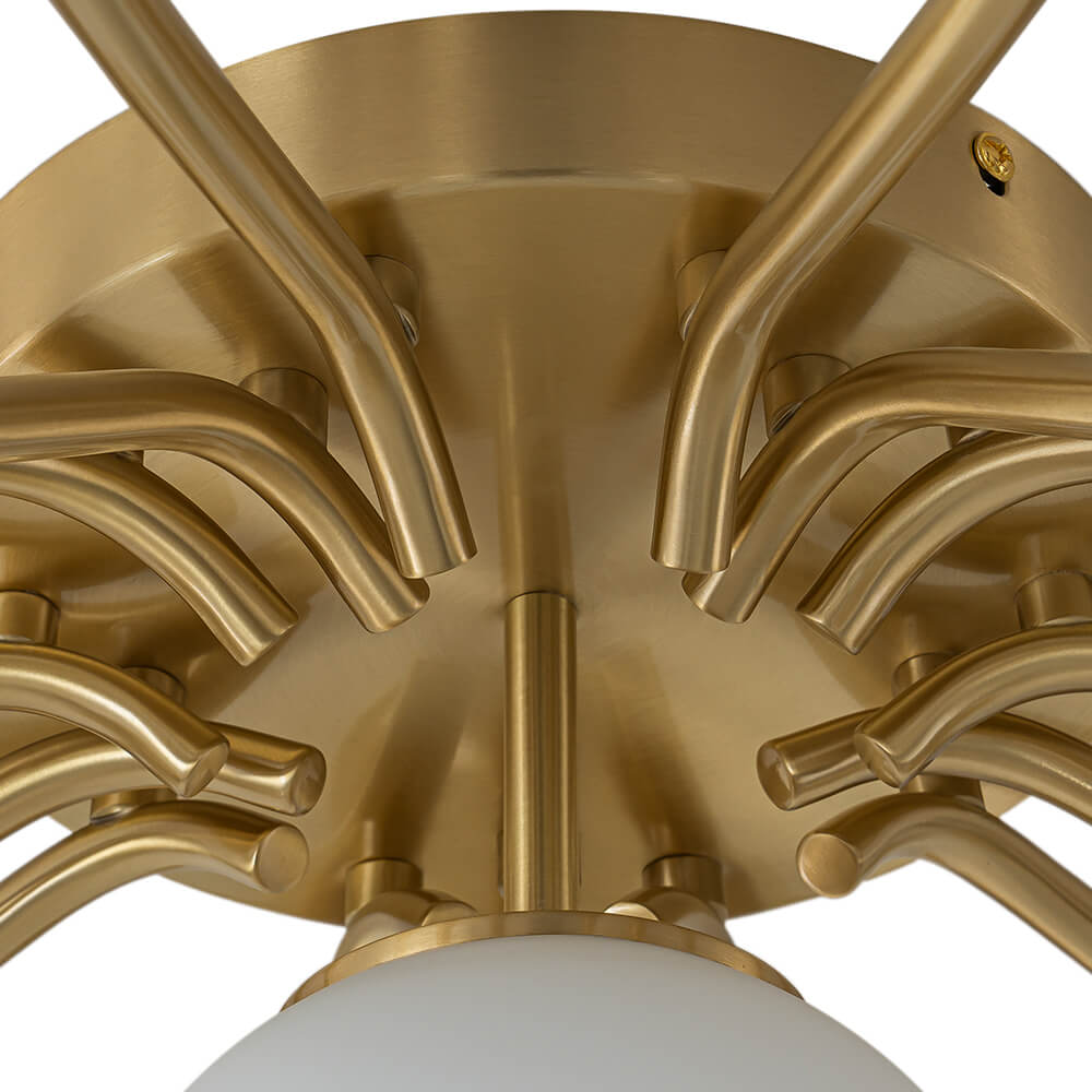 6/11/16 - Light Mid - Century Modern Glass Sputnik Ceiling Light - LightfixturesUAE