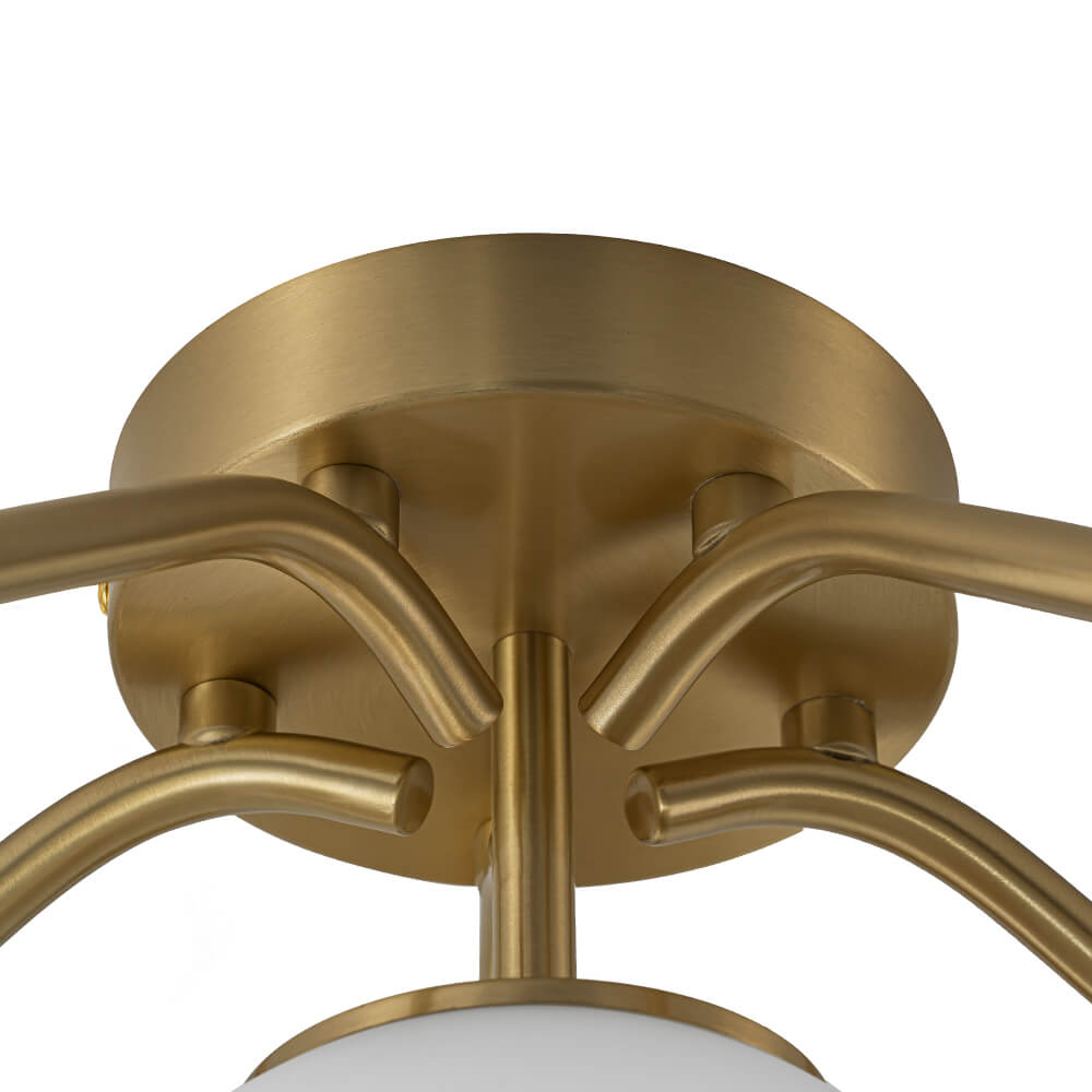 6/11/16 - Light Mid - Century Modern Glass Sputnik Ceiling Light - LightfixturesUAE