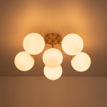 6/11/16 - Light Mid - Century Modern Glass Sputnik Ceiling Light - LightfixturesUAE