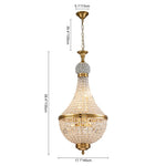 6/8 - Light French Empire Crystal Chandelier - LightfixturesUAE