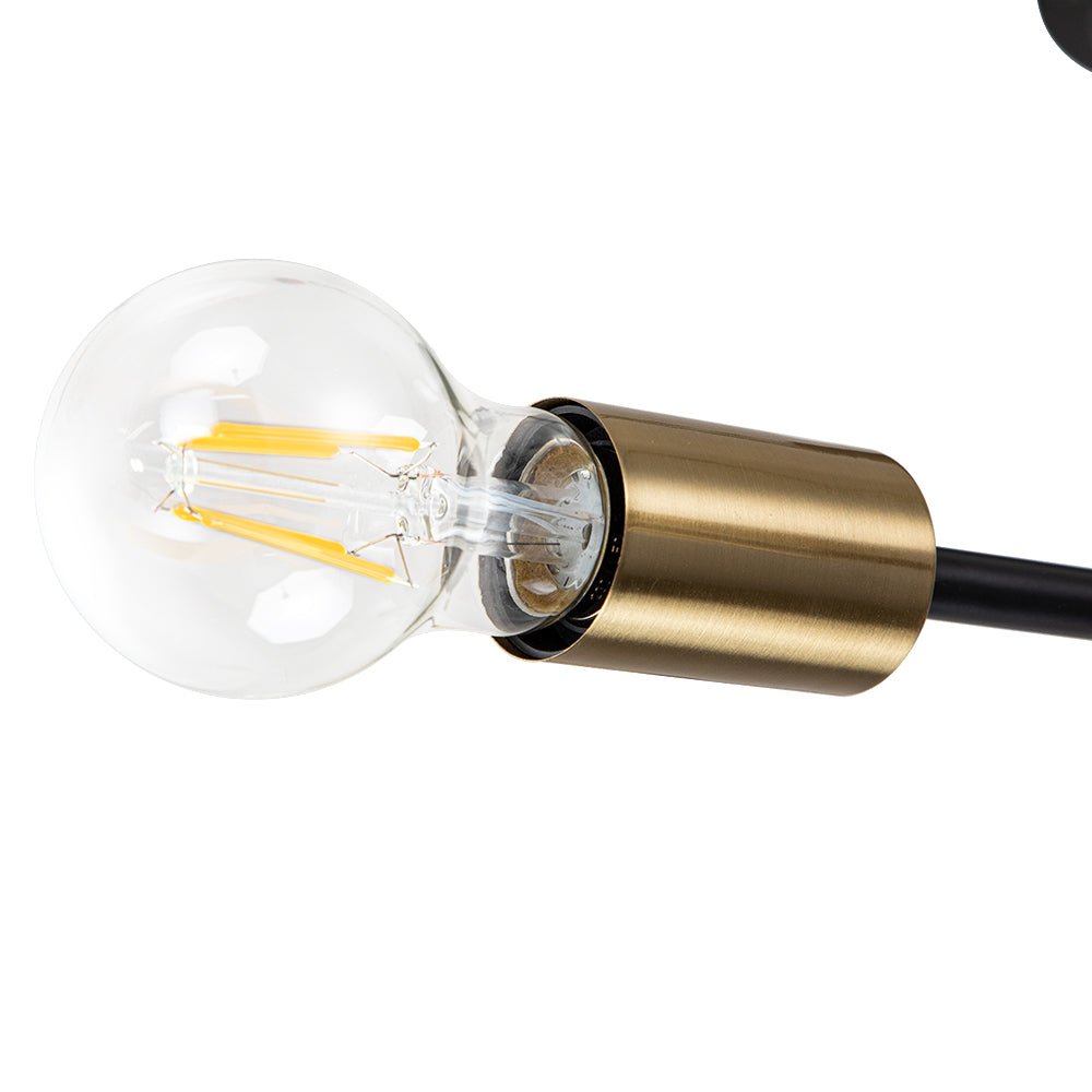 6/8 - Light Mid - Century Modern Sputnik Silhouette Semi Flush Mount - LightfixturesUAE