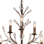 6/9 - Light Modern French Country Crystal Chandelier - LightfixturesUAE