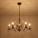6/9 - Light Modern French Country Crystal Chandelier - LightfixturesUAE