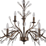 6/9 - Light Modern French Country Crystal Chandelier - LightfixturesUAE