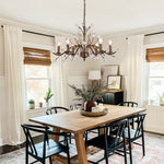 6/9 - Light Modern French Country Crystal Chandelier - LightfixturesUAE