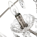 8 - Light Modern Circle Two - Tier Crystal Orb Pendant Lighting - LightfixturesUAE