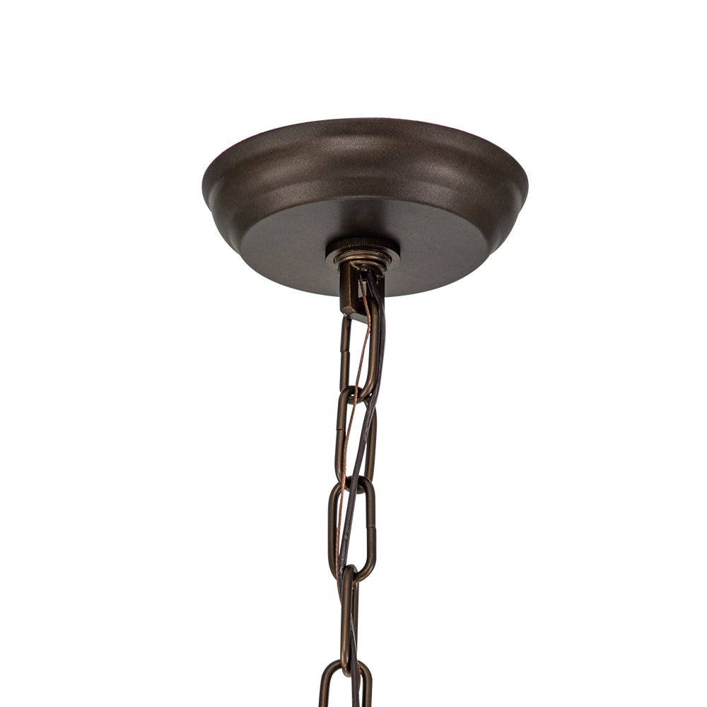 8 - Light Modern Farmhouse Circle Crystal Orb Chandelier - LightfixturesUAE