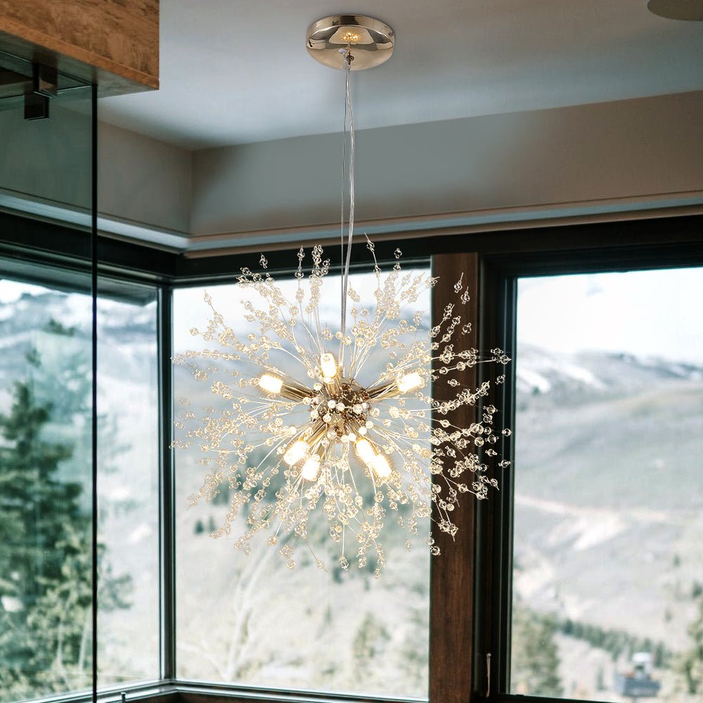 8 - Light Modern Sputnik Firework Chandelier - LightfixturesUAE