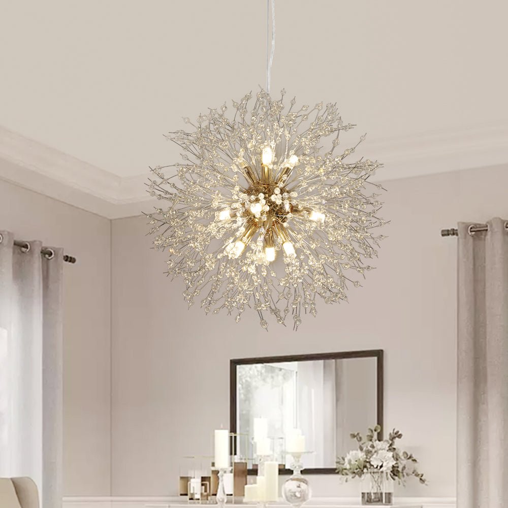 8 - Light Modern Sputnik Firework Chandelier - LightfixturesUAE