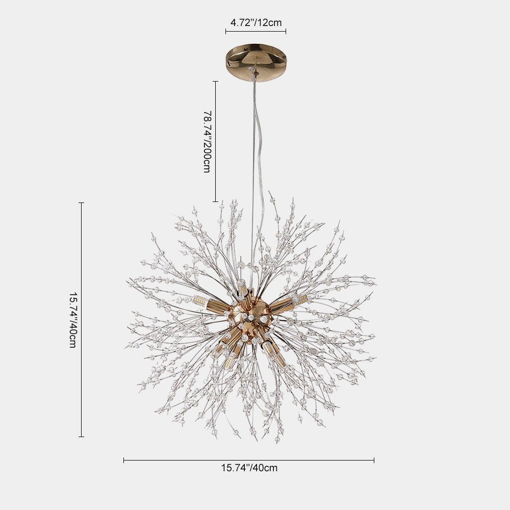 8 - Light Modern Sputnik Firework Chandelier - LightfixturesUAE